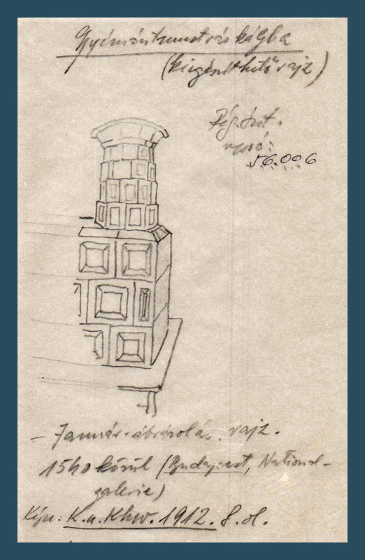 'Gyémántmustrás' kályhaábrázolás 1520